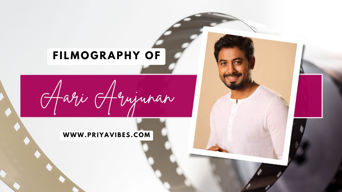 Aari Arujunan Filmography